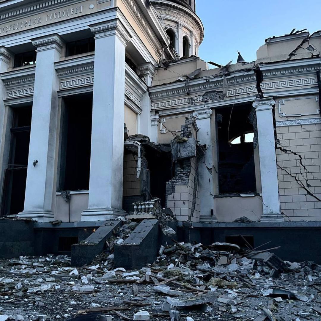 Transfiguration Cathedral in Odesa after Russian missile attack 2023 07 23 41