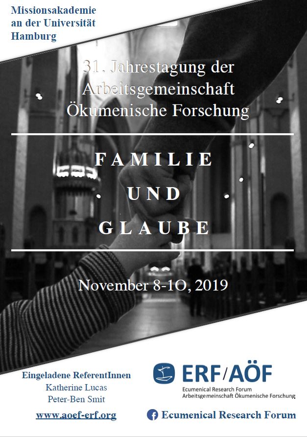 flyer jahrestagung der arbeitsgemeinschaft ökumenische forschung hamburg