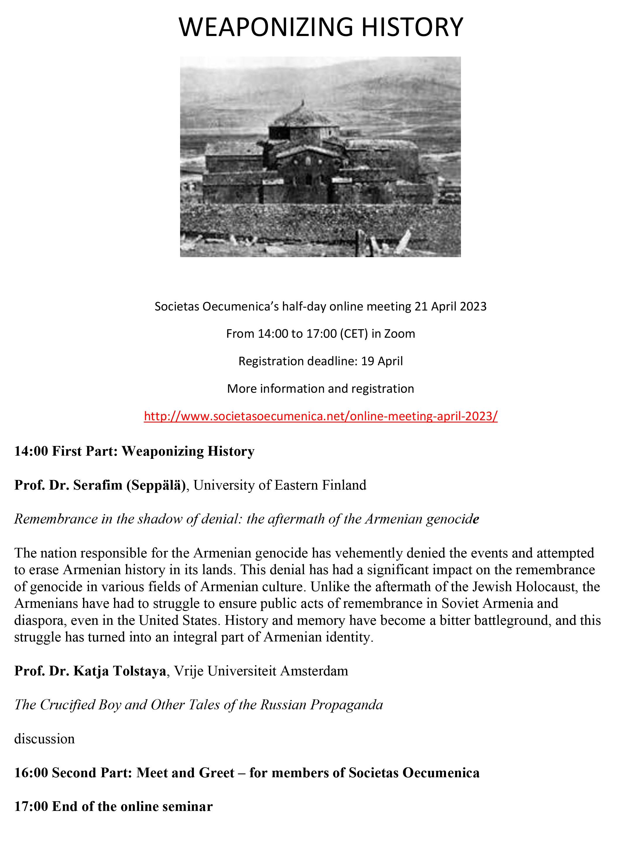 online meeting weaponizing history