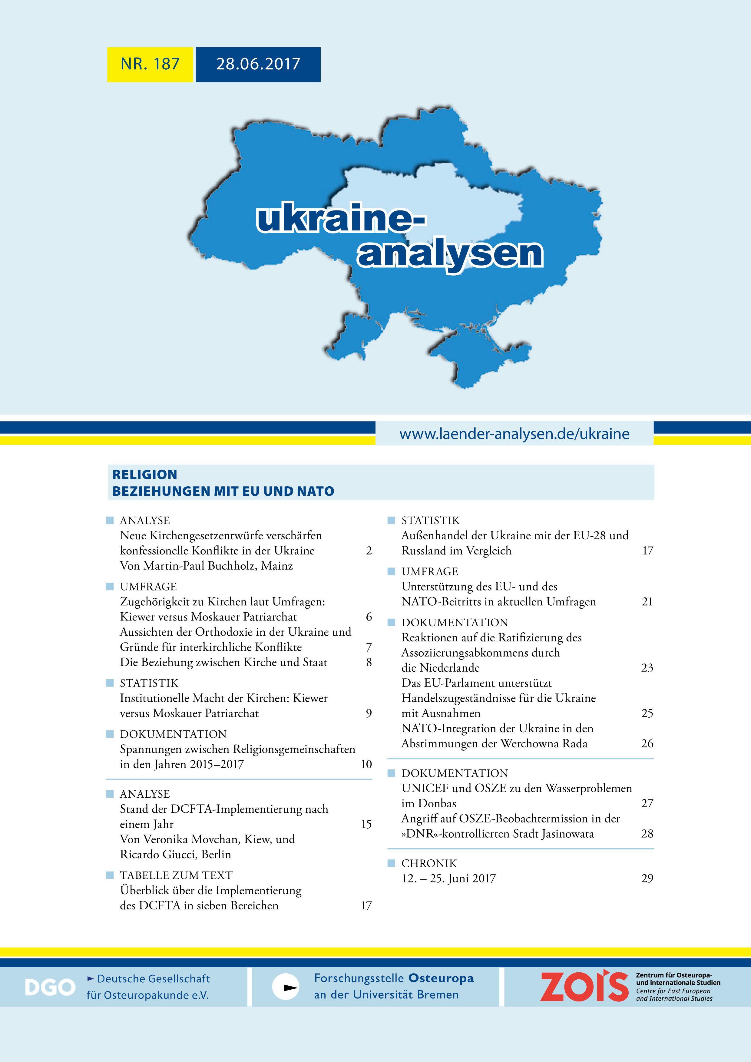 UkraineAnalysen187 cover